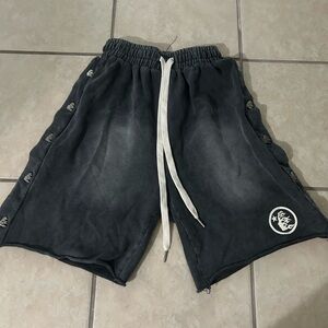 Gray Hellstar Shorts For Men